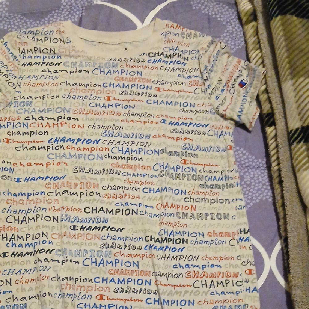 Champion Kids Colorful Logo Print T-Shirt